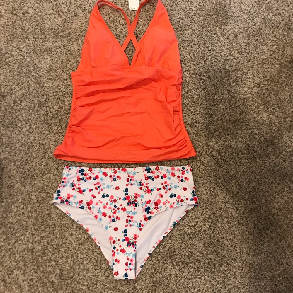 Beachsissi Halter tankini and bikini bottoms XL
